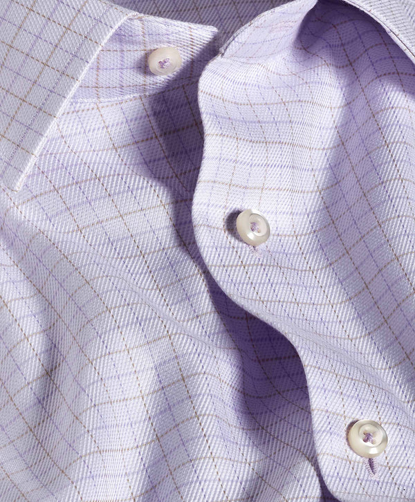 TBSP12809552 | Lilac & Dune Twill Check Dress Shirt