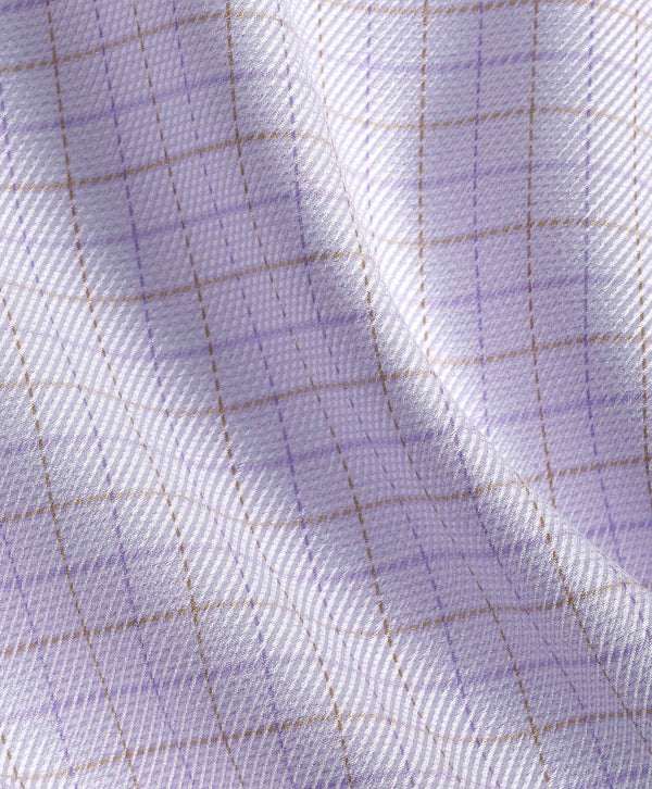 TBSP12809552 | Lilac & Dune Twill Check Dress Shirt