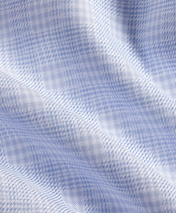 TBSP12810454 | Sky Dobby Check Dress Shirt