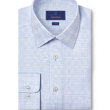 TBSP12810454 | Sky Dobby Check Dress Shirt