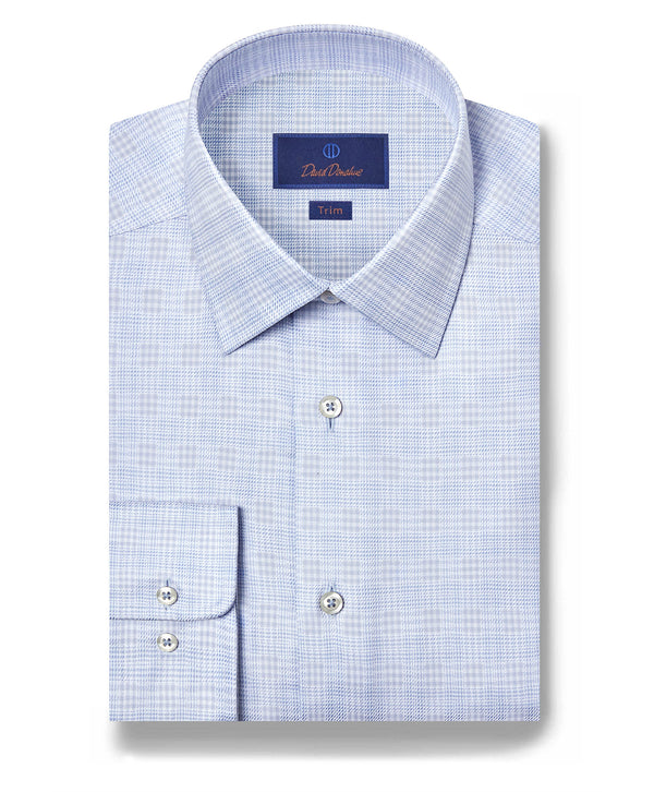 TBSP12810454 | Sky Dobby Check Dress Shirt