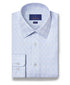TBSP12810454 | Sky Dobby Check Dress Shirt
