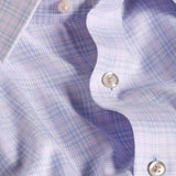 TBSP12810466 | Sky & Pink Dobby Check Dress Shirt