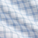TBSP12811136 | White & Sky Dobby Check Dress Shirt