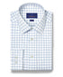 TBSP12811136 | White & Sky Dobby Check Dress Shirt