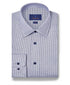 TBSP12815407 | Navy & White Twill Micro Check Stretch Dress Shirt