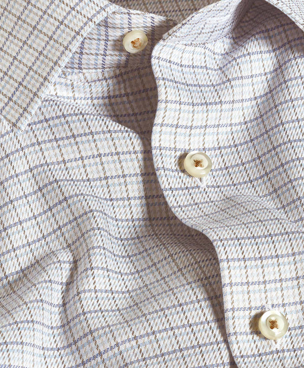 TBSP12818298 | Dune & Multi Twill Check Dress Shirt