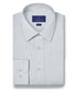 TBSP12820102 | White & Chocolate Dobby Check Dress Shirt