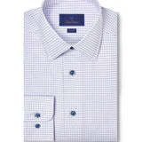 TBSP12821144 | White & Berry Dobby Check Dress Shirt