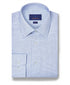 TBSP12842135 | White & Blue Check Stretch Dress Shirt