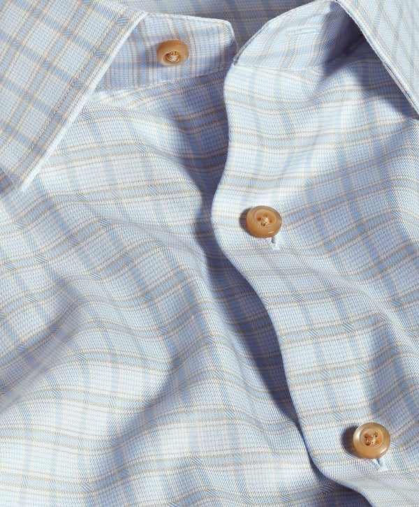 TBSP12846489 | Sky & Dune Dobby Check Dress Shirt