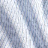 TBSP12951136 | White & Sky Twill Stripe Stretch Dress Shirt