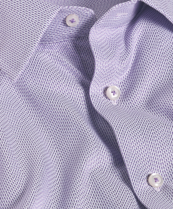 TBSP13000518 | Purple & Sky Herringbone Dobby Dress Shirt