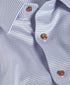 TBSP13001421 | Sky & Chocolate Textured Twill Dress Shirt