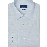 TBSP13002354 | Green & Sky Micro Dobby Dress Shirt