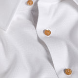TBSP13004110 | White Dobby Solid Dress Shirt