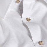 TBSP13004110 | White Dobby Solid Dress Shirt