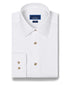 TBSP13004110 | White Dobby Solid Dress Shirt