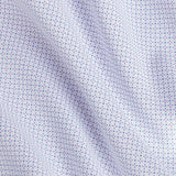 SBSP13005133 | White & Lilac Micro Geometric Print Stretch Dress Shirt