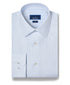 TBSP13008136 | White & Sky Textured Dobby Dress Shirt