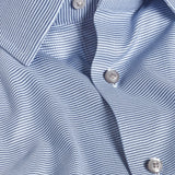 TBSP13009456 | Sky & Navy Micro Twill Stretch Dress Shirt