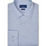 TBSP13009456 | Sky & Navy Micro Twill Stretch Dress Shirt