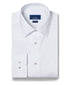 TBSP13200135 | White & Blue Micro Neat Print Stretch Dress Shirt