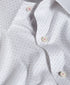 TBSP13200137 | White & Purple Micro Neat Print Stretch Dress Shirt