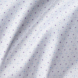 TBSP13200137 | White & Purple Micro Neat Print Stretch Dress Shirt