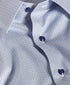 RBSP13202155 | White & Navy Micro Geometric Print Dress Shirt