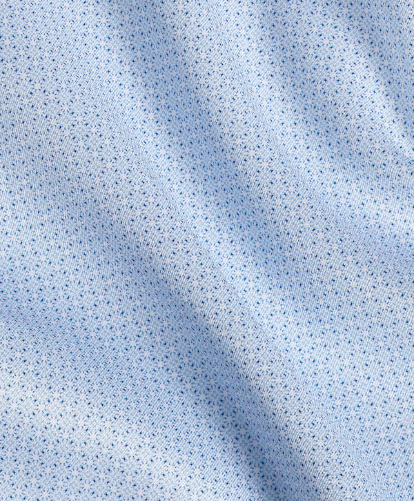 TBSP13203454 | Sky Micro Geometric Print Dress Shirt