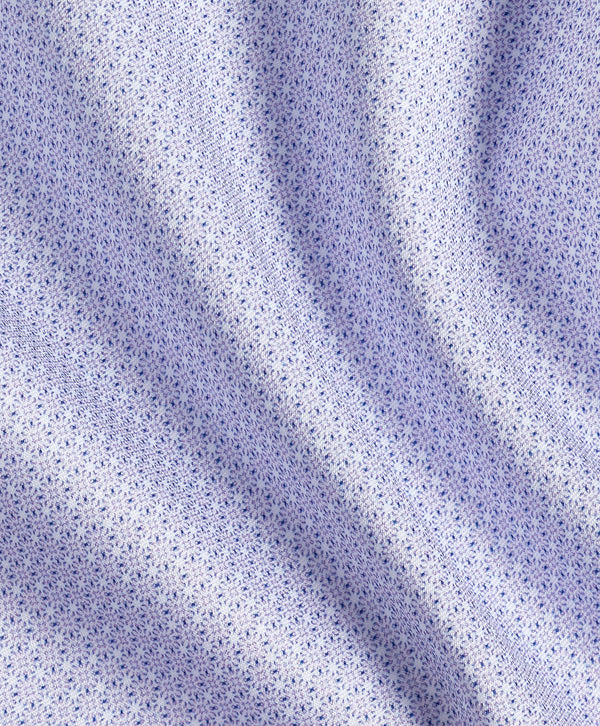 TBSP13203534 | Lilac Micro Geometric Print Dress Shirt