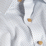 RBSP13206102 | White & Chocolate Micro Neat Print Dress Shirt
