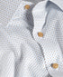 RBSP13206102 | White & Chocolate Micro Neat Print Dress Shirt