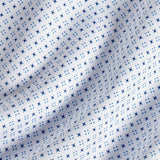 RBSP13206155 | White & Navy Micro Neat Print Dress Shirt