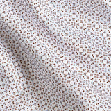 TBSP13600102 | White & Chocolate Geometric Print Dress Shirt