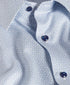 TBSP13600155 | White & Navy Geometric Print Dress Shirt