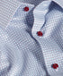 TBSP13601165 | White & Merlot Geometric Print Dress Shirt