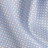 TBSP13601165 | White & Merlot Geometric Print Dress Shirt