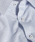 RBSP13800155 | White & Navy Dobby Check Dress Shirt