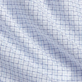 RBSP13800155 | White & Navy Dobby Check Dress Shirt