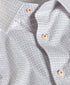 TBSP13800185 | White & Pumpkin Dobby Check Dress Shirt