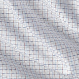 TBSP13800185 | White & Pumpkin Dobby Check Dress Shirt