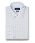 TBSP13800185 | White & Pumpkin Dobby Check Dress Shirt