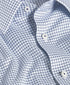 SBSP13801155 | White & Navy Twill Check Stretch Dress Shirt