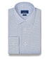 TBSP13801155 | White & Navy Twill Check Stretch Dress Shirt