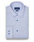 TBSP13802485 | Blue & Purple Twill Check Stretch Dress Shirt