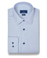 TBSP13803452 | Sky & Blue Twill Check Stretch Dress Shirt
