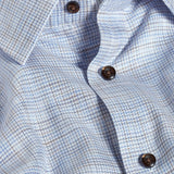 TBSP13805427 | Blue & Chocolate Multi Check Dress Shirt