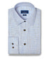 TBSP13805427 | Blue & Chocolate Multi Check Dress Shirt